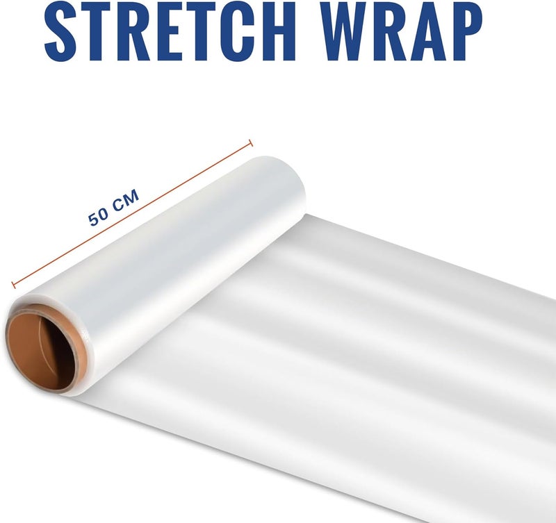 Duravel Industrial Strength Stretch Film - 50cm x 80m, 4 Rolls - Image 2